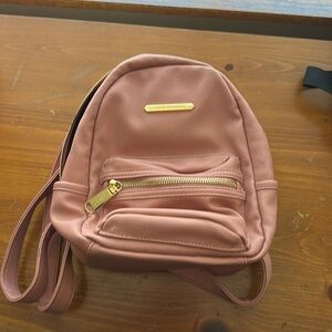 Steve Madden dusty pink mini backpack purse